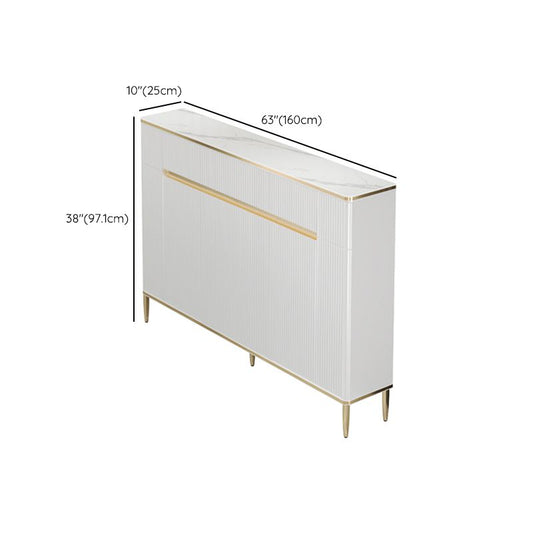 Glam Sideboard Table Stone Sideboard Cabinet with Doors for Kitchen Clearhalo 'buffet_sideboard' 'Buffets & Sideboards' 'furn' 'furn_buffet_sideboard' 'Furniture' 'Kitchen & Dining Furniture' 1200x1200_57a79953-c15b-490f-a8b5-d5e391fa0bd2