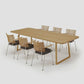 Rectangle Double Pedestal Industrial Table Fixed Table of Solid Wood Clearhalo ' dining_table' 'Dining Tables & Seating' 'Dining Tables' 'furn' 'furn_dining_table' 'Furniture' 'furniture_dining_table' 'Kitchen & Dining Furniture' 'kitchen&dining_furn' 'kitchen' 'kitchen_dining_table' 1200x1200_57a86c0e-bb73-427e-bc2f-4b5220200c68