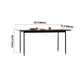 Traditional Luxury Style Dining Table Brown Rectangle Solid Wood Table with 4 Legs Clearhalo ' dining_table' 'Dining Tables & Seating' 'Dining Tables' 'furn' 'furn_dining_table' 'Furniture' 'furniture_dining_table' 'Kitchen & Dining Furniture' 'kitchen&dining_furn' 'kitchen' 'kitchen_dining_table' 1200x1200_57ab5781-6789-4f13-967d-a1068de59fd3