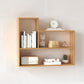 Modern Wooden Bookcase, Geometric Bookshelf for Any Room, 25.5" H X 8" W