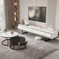 Modern Style Stone TV Stand White Colour Enclosed Storage TV Stand Console with 3 Drawers Clearhalo 'furn' 'furn_tv_stands_entertainment_centers' 'Furniture' 'Living Room Furniture' 'TV Stands & Entertainment Centers' 'TV Stands & Media Storage Furniture' 'tv_stands_entertainment_centers' 1200x1200_57ad4d8f-bcc8-4860-8fb3-9dcb6320bee0