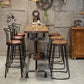 Wood Top Water Pipe Frame Counter Table Industrial 42-inch Height Table for Dinning Room Clearhalo 'Bar Furniture' 'Bar Tables' 'bar_tables' 'furn' 'furn_bar_tables' 'Furniture' 'furniture_bar_tables' 'Kitchen & Dining Furniture' 1200x1200_57add95d-8d03-4c22-8bd5-2337374fd5d2