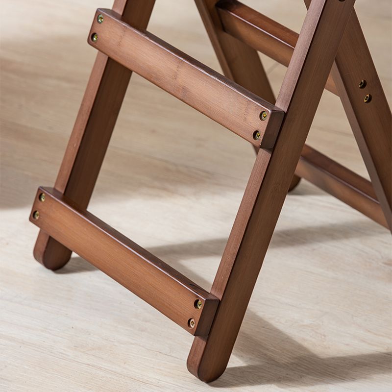 Low Back Dining Stools Folding Armless Bar Stools with Wood Base
