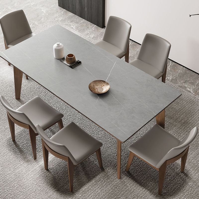 Rectangle Sintered Stone Table for Restaurant Medieval Modern Table with 4 Legs Clearhalo 'Dining Tables & Seating' 'Dining Tables' 'dining_table' 'furn' 'furn_dining_table' 'Furniture' 'furniture_dining_table' 'Kitchen & Dining Furniture' 'kitchen' 'kitchen_dining_table' 1200x1200_57aeaac5-8613-4a84-801c-b89d693498c4