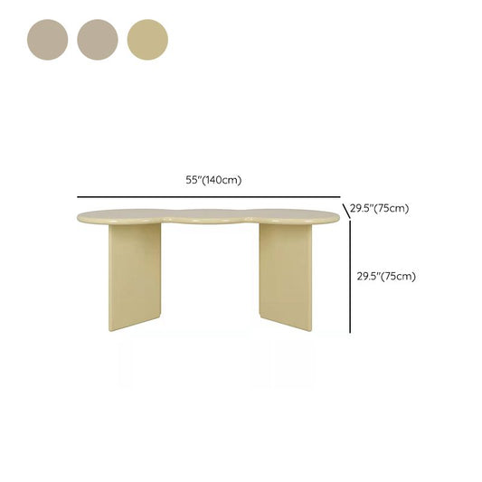 Scrivania per ufficio in legno di forma irregolare bianca/nera/gialla scrivania per ufficio