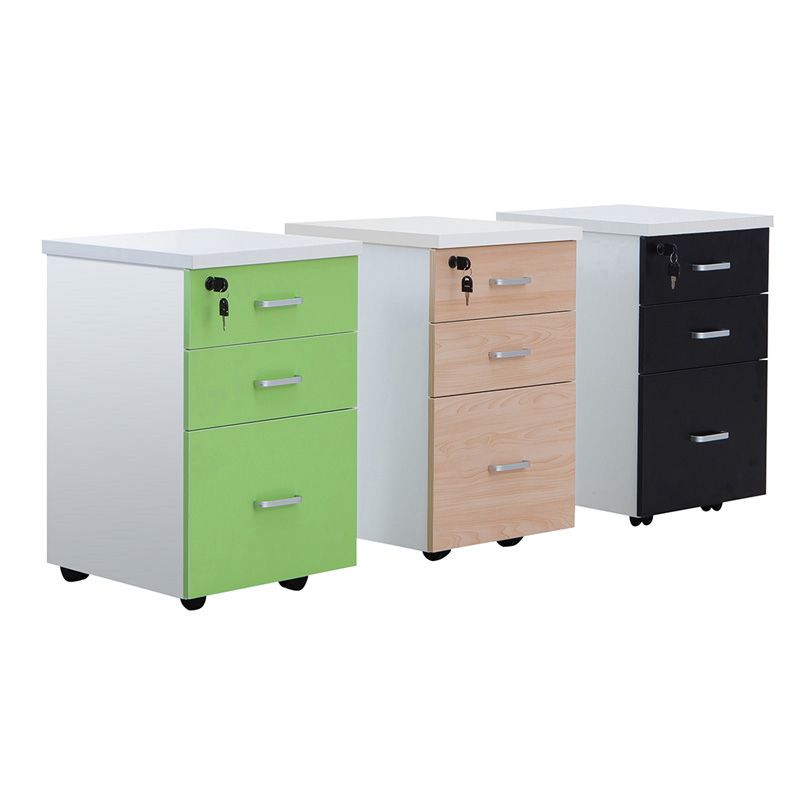 Contemporary File Cabinets Solid Wood Frame Key Lock File Pedestal Clearhalo 'Filing Cabinets' 'filling_cabinets' 'furn' 'furn_filling_cabinets' 'Furniture' 'Office Furniture' 1200x1200_57afdcb1-e937-44d3-bc2e-a5433bbb3816