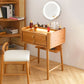 29.53" Height Wood Vanity Makeup Table Vanity Mirrorl with Drawers for Bedroom