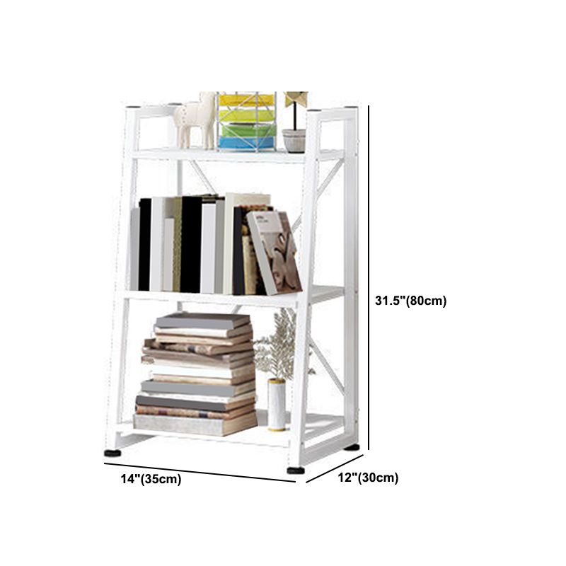 11.8 "Échelle de large étagère de livre contemporain Home Metal Libshelf