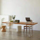 Modern Pine Wood Table Restaurant Dining Table with Acrylic Double Pedestal Base Clearhalo ' dining_table' 'Dining Tables & Seating' 'Dining Tables' 'furn' 'furn_dining_table' 'Furniture' 'furniture_dining_table' 'Kitchen & Dining Furniture' 'kitchen&dining_furn' 'kitchen' 'kitchen_dining_table' 1200x1200_57b20ca4-4f75-4680-9b7d-92e6b7bc2cc2