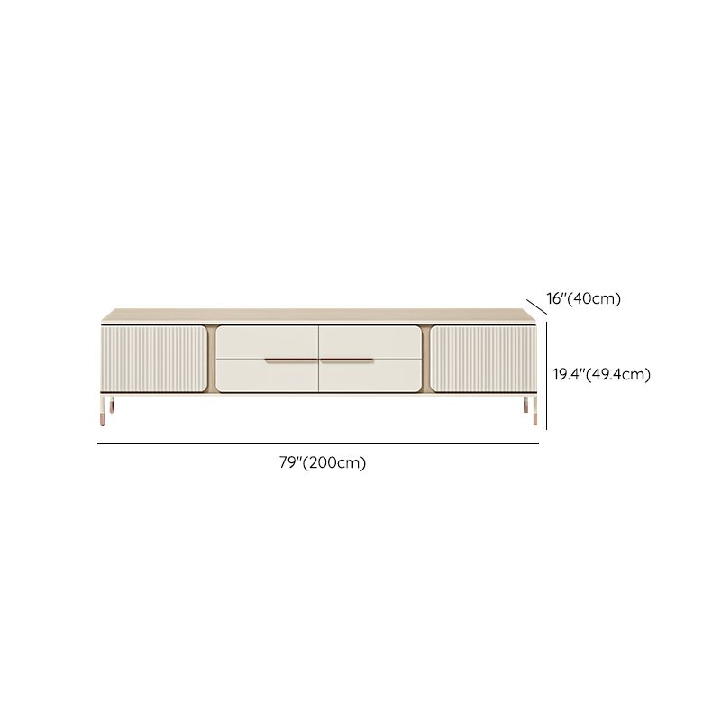 Glam TV Media Console Wooden TV Stand Console with 4 Drawers Clearhalo 'furn' 'furn_tv_stands_entertainment_centers' 'Furniture' 'Living Room Furniture' 'TV Stands & Entertainment Centers' 'TV Stands & Media Storage Furniture' 'tv_stands_entertainment_centers' 1200x1200_57b30557-19e6-4cc1-8c94-6417673841db