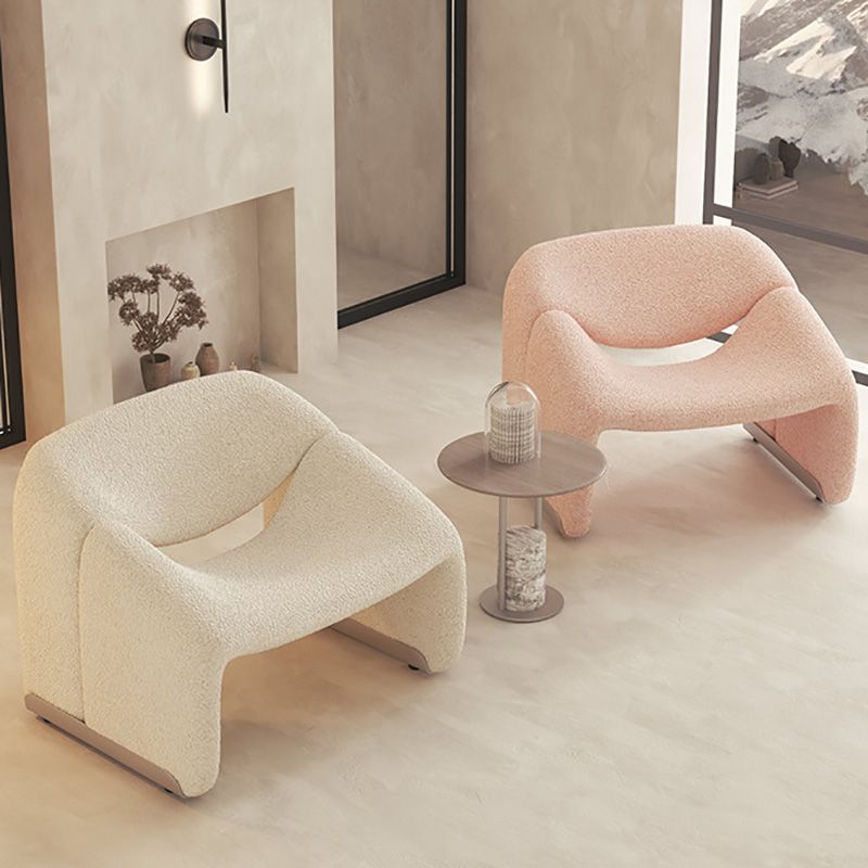 Contemporary Solid Color Side Chair Fixed Back Bedroom Side Chair Clearhalo 'Accent Chairs' 'accent_chairs' 'Chairs & Seating' 'furn' 'furn_accent_chairs' 'Furniture' 'Living Room Furniture' 1200x1200_57b36f15-ab61-4518-a40c-a2c0096dd11f