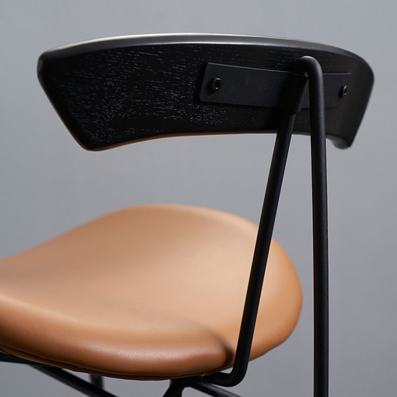 Glam Iron Counter Height Stools Cushion Barhocker für Bristol