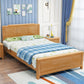 Letto standard in legno massello scandinavo letto naturale con testiera
