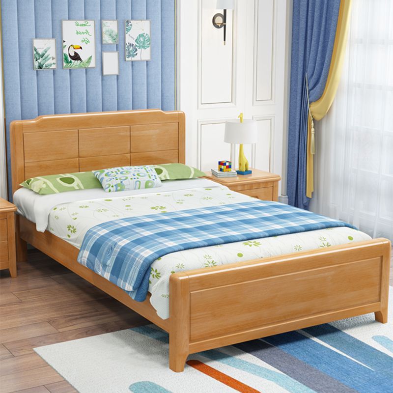 Letto standard in legno massello scandinavo letto naturale con testiera