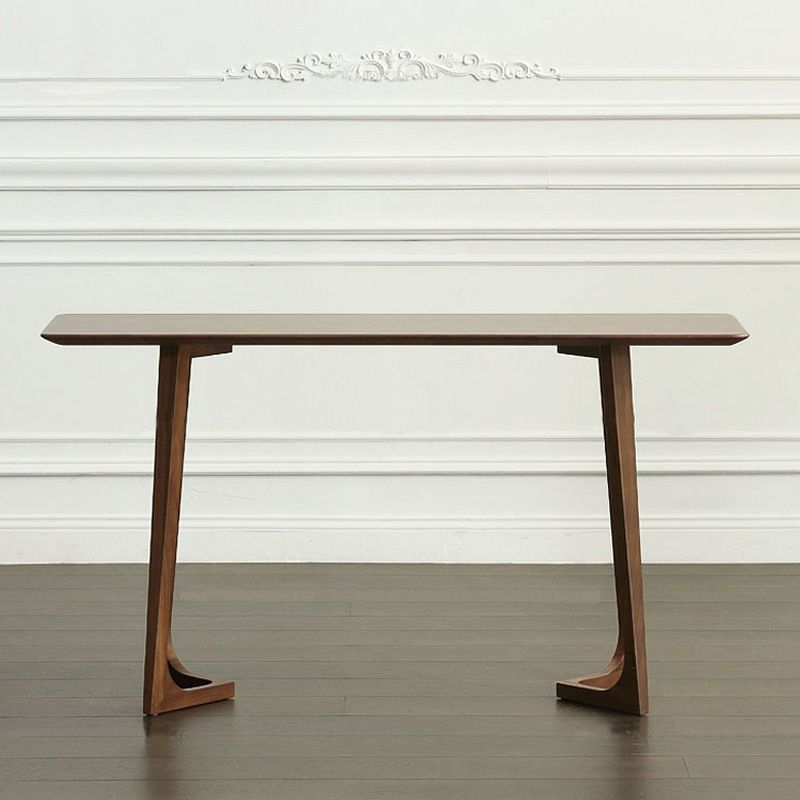 Console moderna della metà del secolo Tavolo 29,53 "Tallo in legno massiccio per Hall