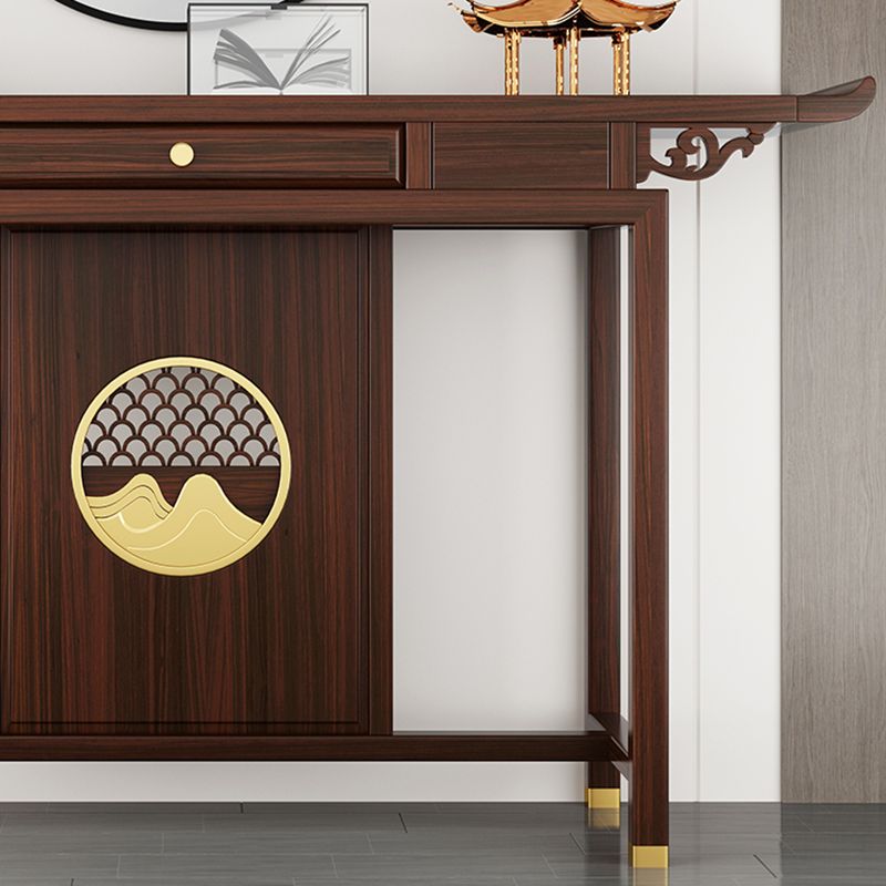 Tavolo console contemporanea a forma di rettangolo tavolo di divano console in legno per hall