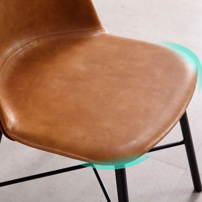 Modern Armless Dining Chairs Solid Back Dining Side Chair with Black Legs (Set of 2) Clearhalo ' kitchen&dining_furn' 'Dining Chairs' 'Dining Tables & Seating' 'dining_chair' 'furn' 'furn_dining_chair' 'Furniture' 'furniture_dining_chair' 'Kitchen & Dining Furniture' 'kitchen' 1200x1200_57b9286b-7269-42c7-984a-8ac794efee06