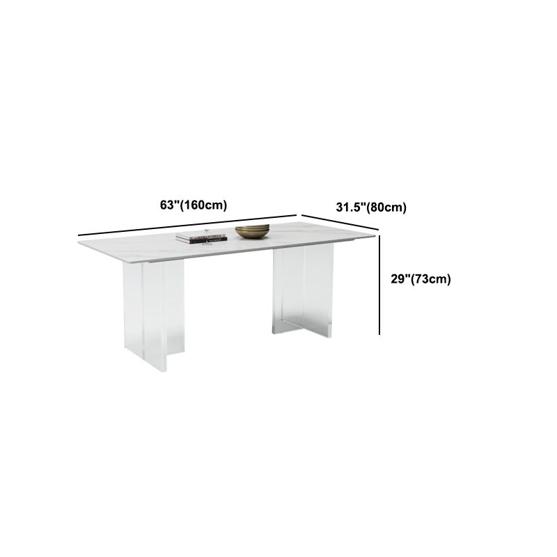 Modern Rectangle Sintered Stone Table Set 1/4/5/6/7/8 Pieces Dining Set Clearhalo 'Dining Room Sets' 'Dining Tables & Seating' 'dining_room_set' 'furn' 'furn_dining_room_set' 'Furniture' 'Kitchen & Dining Furniture' 1200x1200_57bba54c-13fa-4889-973e-488bb10fb068