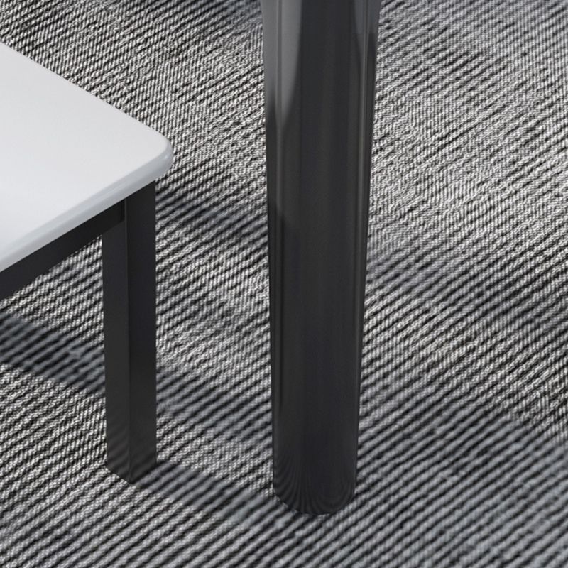Contemporary Dining Round Table Sintered Stone Table with Wood Legs for Home Clearhalo 'Dining Tables & Seating' 'Dining Tables' 'dining_table' 'furn' 'furn_dining_table' 'Furniture' 'Kitchen & Dining Furniture' 1200x1200_57bd18e5-2d92-4478-9284-6187ac4905e1