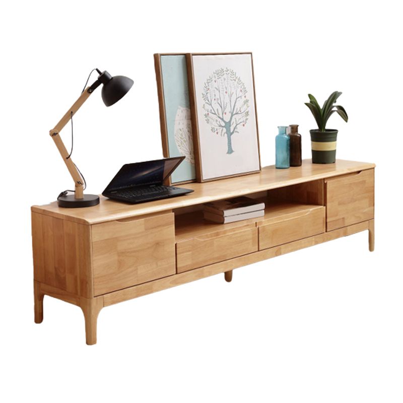 Scandinavian Wood TV Stand Console Open Storage TV Media Stand for Living Room Clearhalo 'furn' 'furn_tv_stands_entertainment_centers' 'Furniture' 'Living Room Furniture' 'TV Stands & Entertainment Centers' 'TV Stands & Media Storage Furniture' 'tv_stands_entertainment_centers' 1200x1200_57c01fa6-3f61-4ebe-86ca-71ea3ca5f817