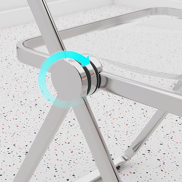 Industrial Style Open Back Dining Side Chair Plastic Dining Armless Chair for Home Clearhalo ' kitchen&dining_furn' 'Dining Chairs' 'Dining Tables & Seating' 'dining_chair' 'furn' 'furn_dining_chair' 'Furniture' 'furniture_dining_chair' 'Kitchen & Dining Furniture' 'kitchen' 1200x1200_57c05930-906d-424b-8b22-f592a8ae5509