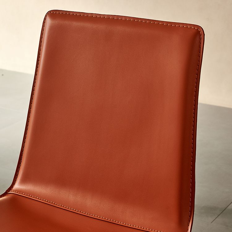 Contemporary Style Dining Chairs Armless Side Chairs with Metal Legs Clearhalo 'Dining Chairs' 'Dining Tables & Seating' 'dining_chair' 'furn' 'furn_dining_chair' 'Furniture' 'Kitchen & Dining Furniture' 1200x1200_57c13d5b-0c86-4561-9ae2-e02e49205ec2