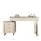 Glam Stone Top Vanity Makeup Table Set Wooden 5-Drawers Dressing Table Clearhalo 'Bedroom Furniture' 'furn' 'furn_makeup_vanities' 'Furniture' 'Makeup Vanities' 'makeup_vanities' 1200x1200_57c17459-e142-4f28-a301-43e3cf1416ca