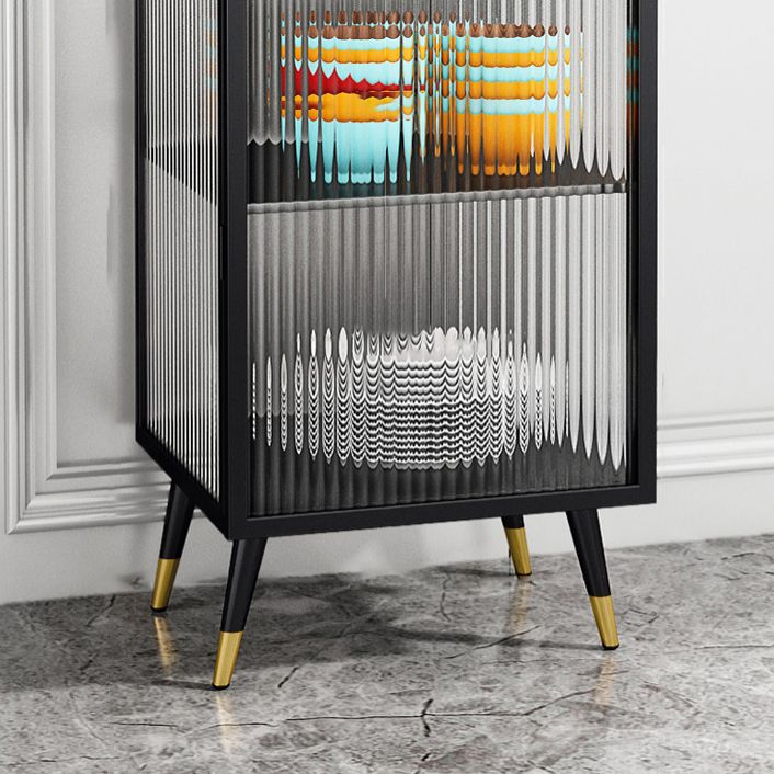 Server per porte della porta in vetro in metallo server in stile moderno per la sala da pranzo