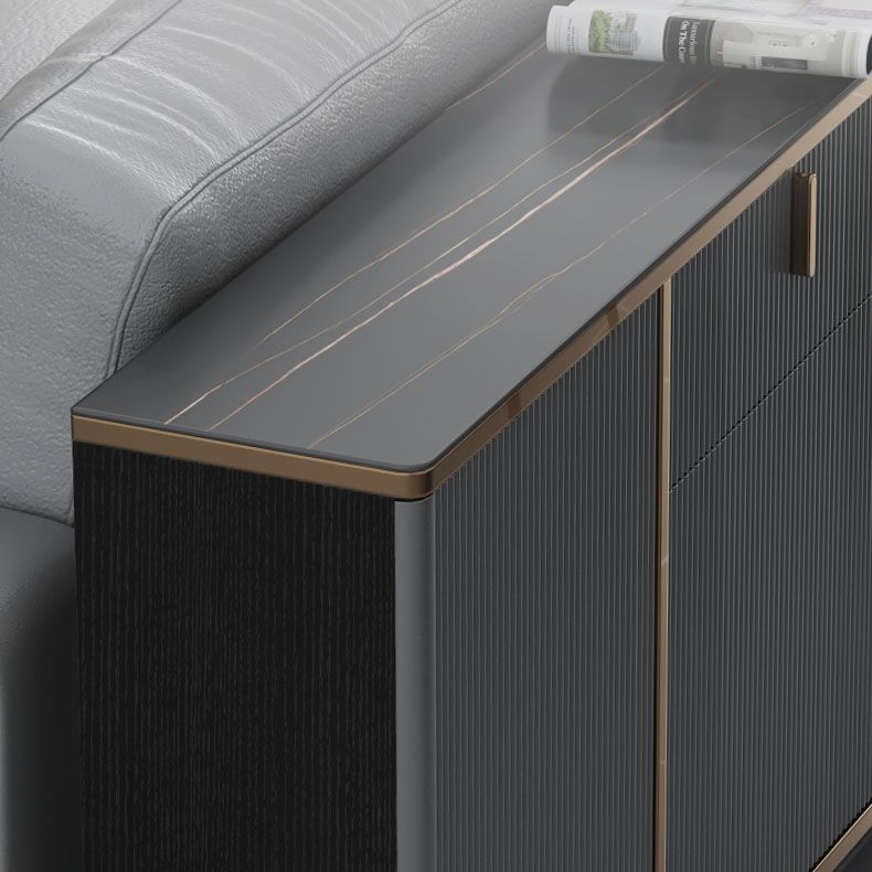 Sideboard in stile glam con cassetti e tabellone per la sala da pranzo