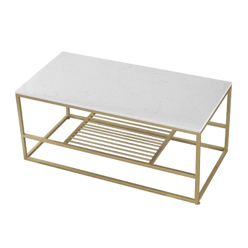 Glam Rectangular Coffee Table Frame 1 Coffee Table for Living Room Clearhalo 'Coffee & Accent Tables' 'Coffee Tables' 'coffee_tables' 'furn' 'furn_coffee_tables' 'Furniture' 'Living Room Furniture' 1200x1200_57c26892-c47f-45c3-b744-a2146c69efcd