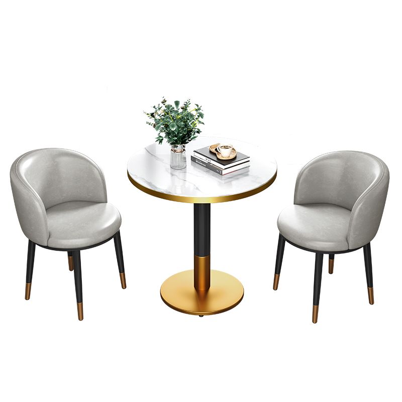 Round Dining Table Pedestal Dining Table for Kitchen Dining Room