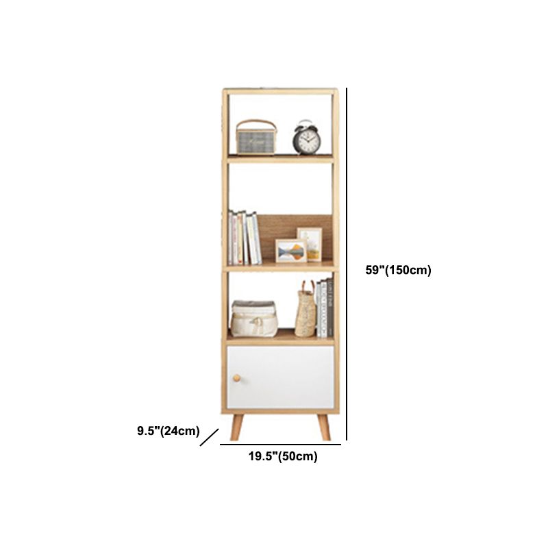 Engineered Wood Standard Bookshelf Matte Finish Shelf Bookcase with Doors Clearhalo 'Bookcases' 'furn' 'furn_bookcases' 'Furniture' 'Office Furniture' 1200x1200_57c53474-6d22-45db-bff1-6f4095c2fe00