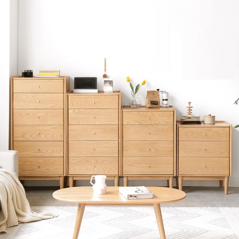 Klassische Glam-Aufbewahrungskommode aus massivem Holz mit Schubladen