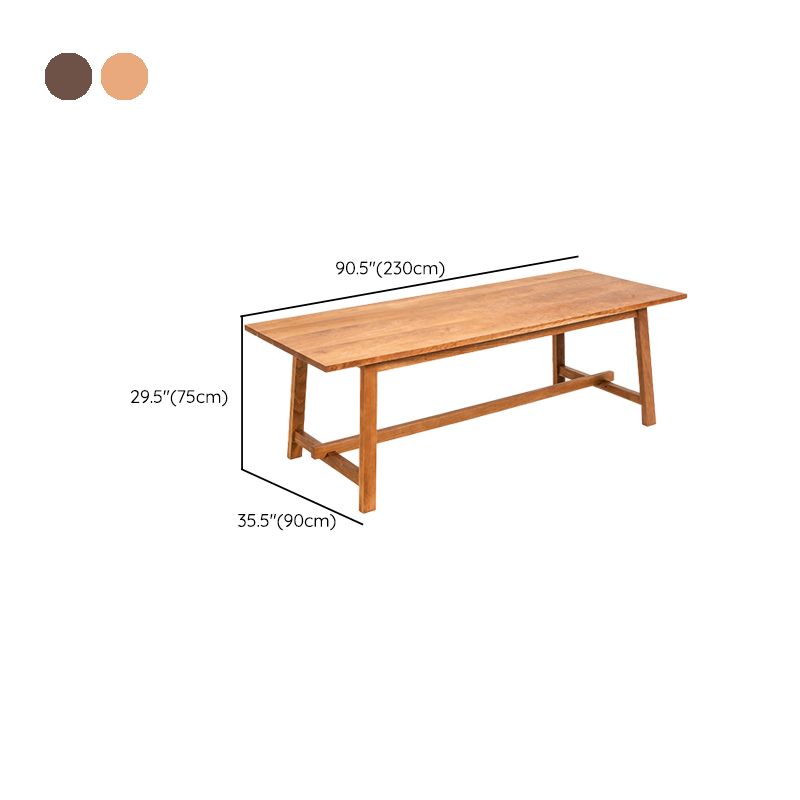 Bureau d'écriture de maison contemporaine Bureau de base en bois massif en bois massif