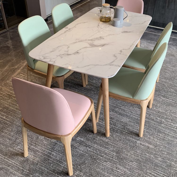 Stone Dining Site Table Simplicity Rectangle Dining Table with Wood 4 Legs Clearhalo ' dining_table' 'Dining Tables & Seating' 'Dining Tables' 'furn' 'furn_dining_table' 'Furniture' 'furniture_dining_table' 'Kitchen & Dining Furniture' 'kitchen&dining_furn' 'kitchen' 'kitchen_dining_table' 1200x1200_57ca0ba5-4947-4b04-9721-55235e7fad29