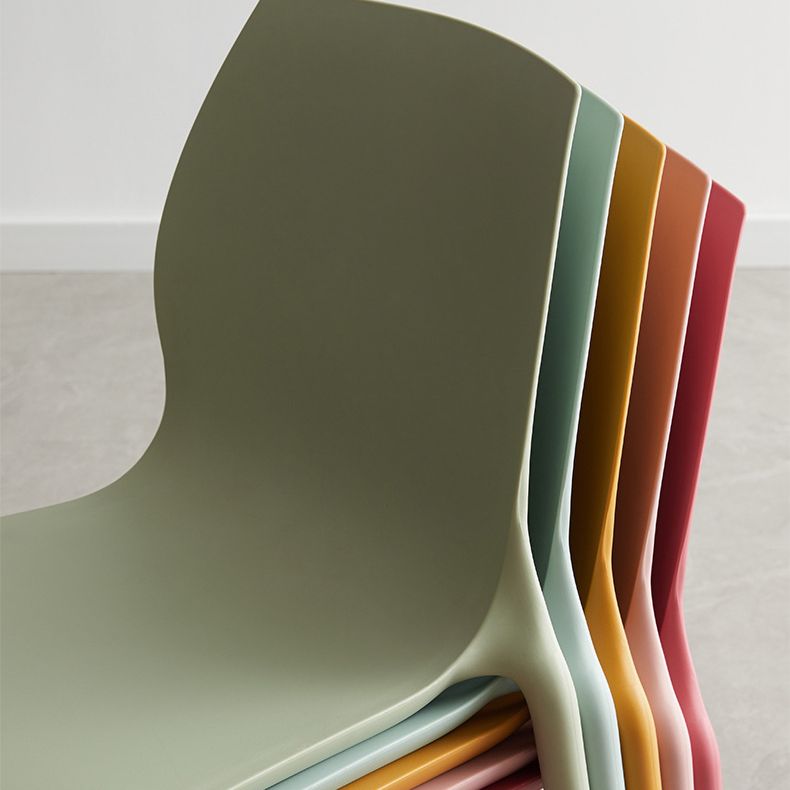 Plastic Scandinavian Dining Kitchen Room Side Chair Solid Back Chair Clearhalo 'Dining Chairs' 'Dining Tables & Seating' 'dining_chair' 'Furniture' 'furniture_dining_chair' 'Kitchen & Dining Furniture' 1200x1200_57cca7c0-31a8-49c0-a9af-6363b2a11962