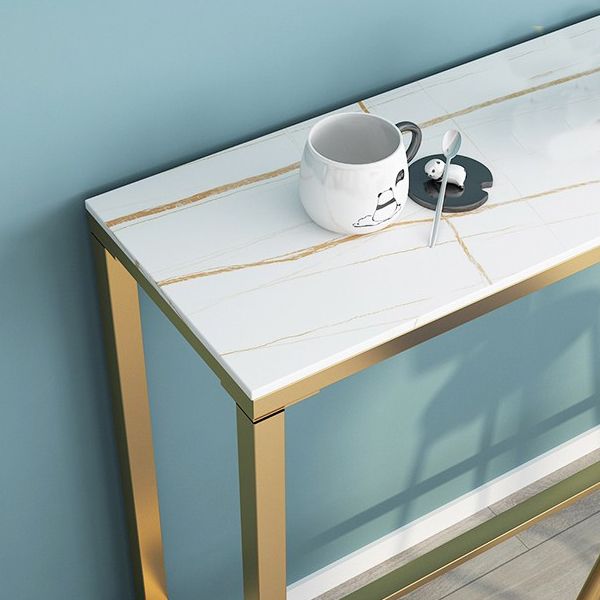 Nordic Glam Rectangle Bar Counter Table Stone Bar Counter Table for Kitchen Clearhalo 'Bar Furniture' 'Bar Tables' 'bar_tables' 'furn' 'furn_bar_tables' 'Furniture' 'Kitchen & Dining Furniture' 1200x1200_57cdf168-fc4f-4263-8aeb-e2c3d62aa151