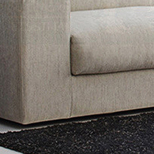 Modernes Quadratarmof Sofa mit Kissen in Weiß für Wohnzimmer