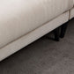 Ivory 4-seat Square Arm Sectional Scandinavian Fabric Sofa & Chaise Clearhalo 'furn' 'furn_sectionals' 'Furniture' 'Living Room Furniture' 'Sectionals' 1200x1200_57cee529-d8f5-4198-aabc-eb0b558bdc4c