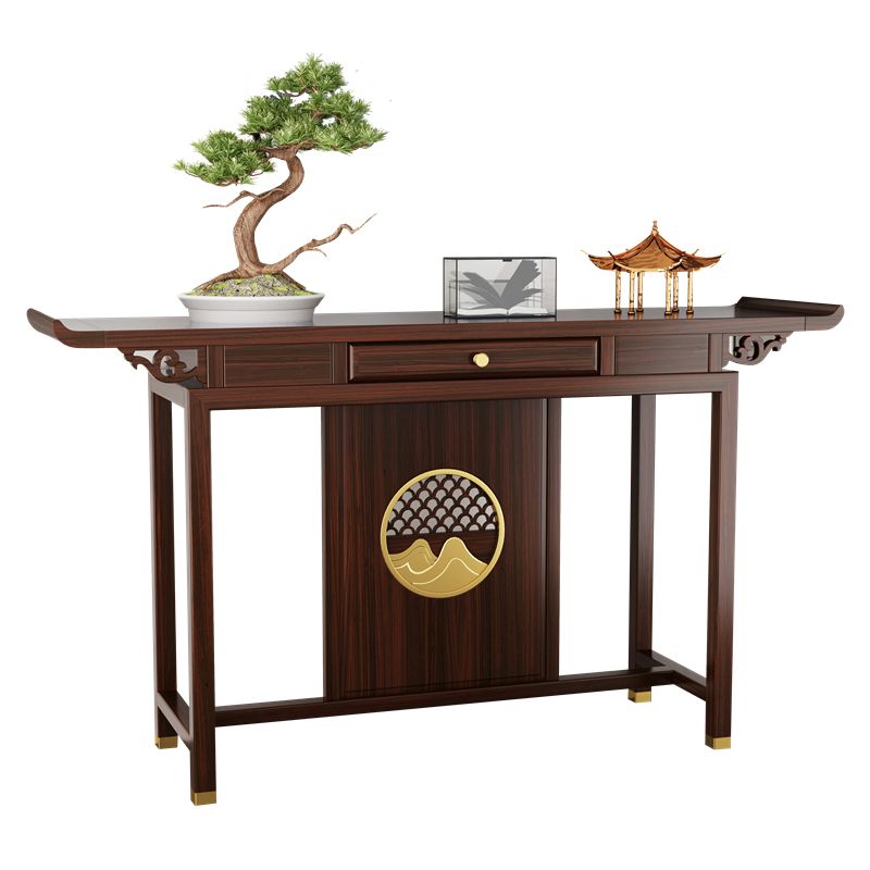 Tavolo console contemporanea a forma di rettangolo tavolo di divano console in legno per hall