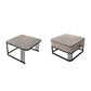 Square Nesting Coffee Table Set Slate Frame Coffee Cocktail Table with Drawer Clearhalo 'Coffee & Accent Tables' 'Coffee Tables' 'coffee_tables' 'furn' 'furn_coffee_tables' 'Furniture' 'Living Room Furniture' 1200x1200_57d04cb2-7cdf-4bcf-a689-3be2b4266934
