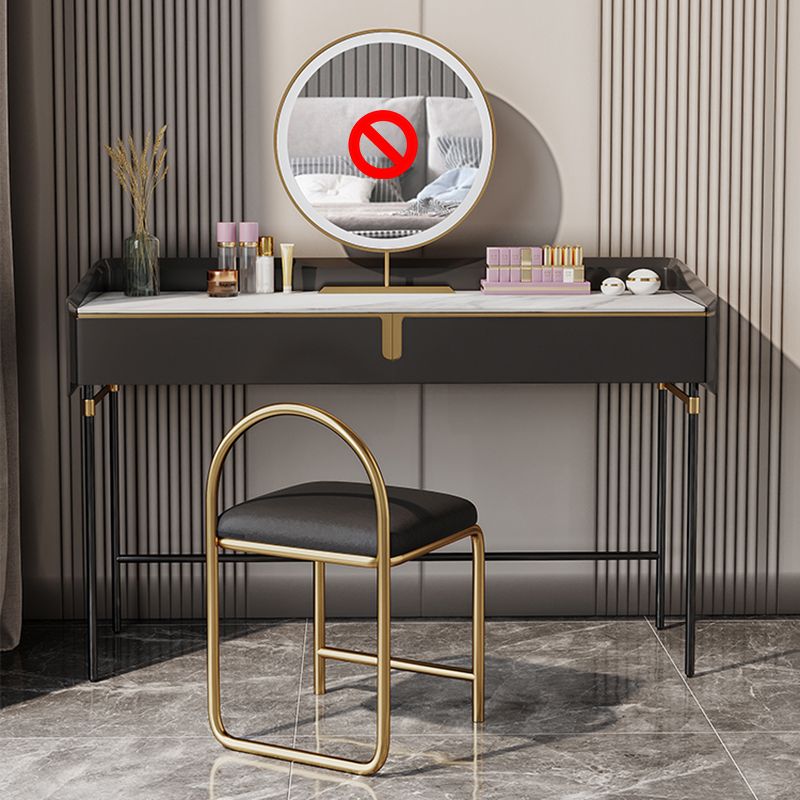 Modern Black Vanity Makeup Stone Top Dressing Table with Storage Clearhalo 'Bedroom Furniture' 'furn' 'furn_makeup_vanities' 'Furniture' 'Makeup Vanities' 'makeup_vanities' 1200x1200_57d4f979-2f1b-489b-91c2-2b7db5036c84