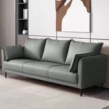 Standard Loose Back Square Arm Loveseat Faux Leather Stain Resistant Settee Furniture Clearhalo 'Furniture' 'furniture_sofas' 'kitchen' 'kitchen_sofas' 'Living Room Furniture' 'Sofa' 'sofas' 1200x1200_57d51ad5-aa29-4cf0-98a4-471403d6aabd