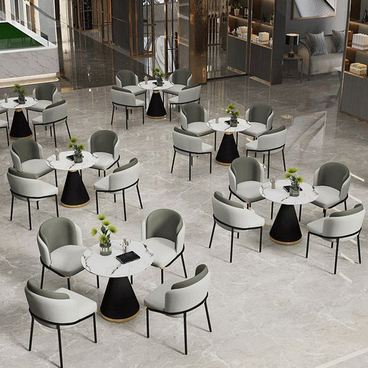 Contemporary 1/2/5 Pieces Dining Set Round Dining Room Table Set Clearhalo 'Dining Room Sets' 'Dining Tables & Seating' 'dining_room_set' 'furn' 'furn_dining_room_set' 'Furniture' 'furniture_dining_room_set' 'Kitchen & Dining Furniture' 'kitchen&dining_furn' 'kitchen' 1200x1200_57d7a68c-ab8d-4dbf-b49f-763e80c7012c