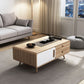 Table basse simple Natural 1 Table de cocktail moderne à 1 porte avec rangement