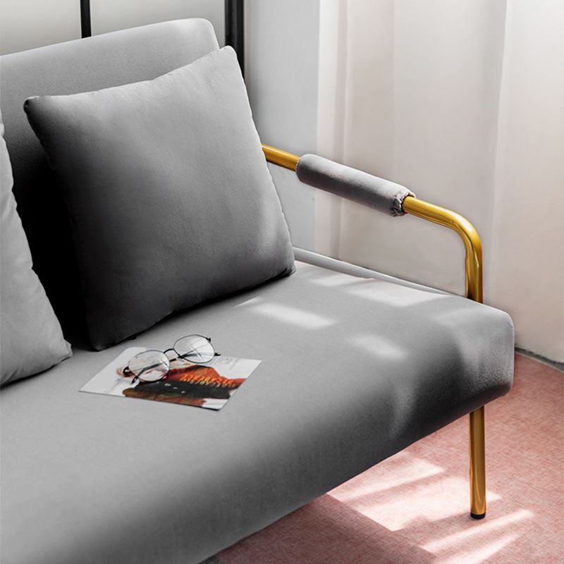 28,35 "divano a 3 posti in velluto alto con braccio quadrato per l'appartamento