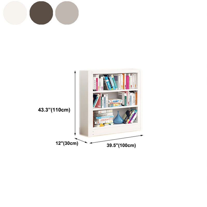 オープンメタルブックシェルフノルディックスタイルのシンプルな長方形の本棚