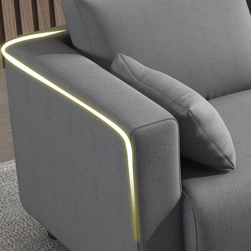 Loose Back Linen Square Arm Sofa with Slipcovered for Living Room and Apartment Clearhalo 'furn' 'furn_sofas' 'Furniture' 'furniture_sofas' 'kitchen' 'kitchen_sofas' 'Living Room Furniture' 'Sofa' 'sofas' 1200x1200_57db5541-75be-449c-978b-dd8a2d189dcf