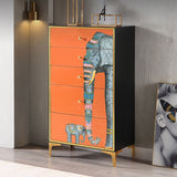 Classico cassa di lingerie glam verticale cassa di stoccaggio in legno con cassetti per camera da letto