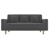 Modern Loose Back Standard Slipcovered with Storage Square Arm Sofa